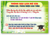 Thông báo lịch mở cửa thư viện