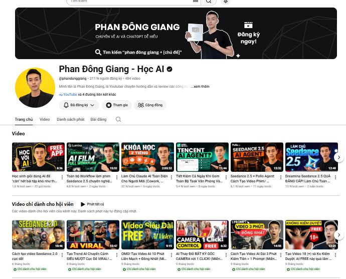 Phan Đông Giang - Học AI