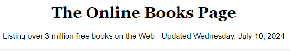 The online book page