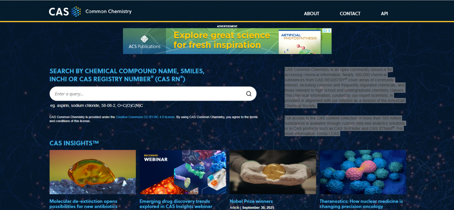 CAS Common Chemistry